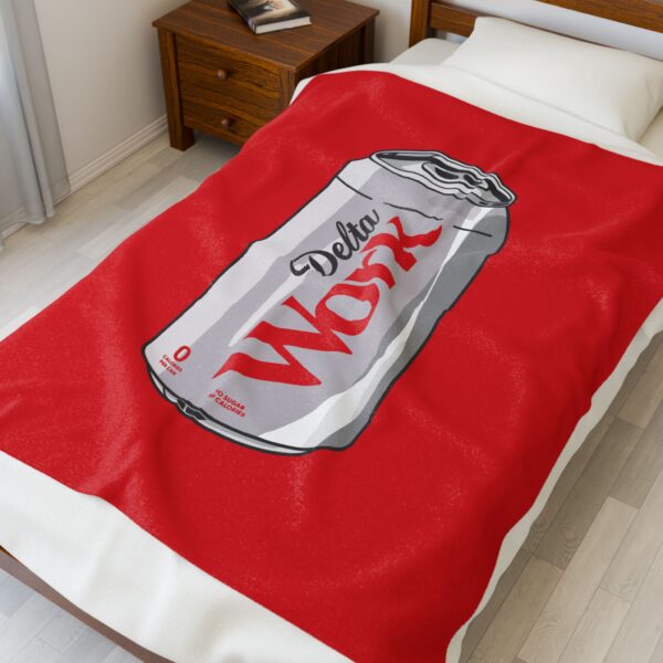 Diet Delta POP ART Velveteen Plush Blanket - Image 7