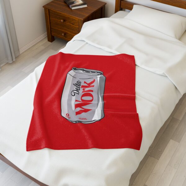 Diet Delta POP ART Velveteen Plush Blanket - Image 3