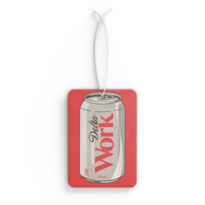 Diet Delta Pop Art Car Air Freshener