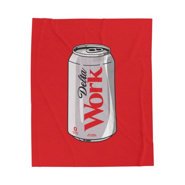 Diet Delta POP ART Velveteen Plush Blanket - Image 5